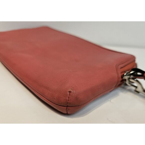 Coach Pink 8 inch Wristlet Wallet | 3 Zipper Compartments - Picture 8 of 14